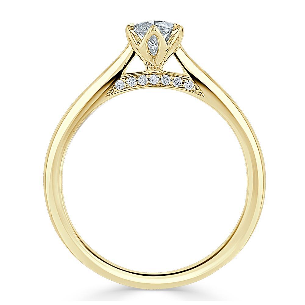 
                  
                    1.0 CT Marquise Cut Solitaire Moissanite Engagement Ring 6
                  
                